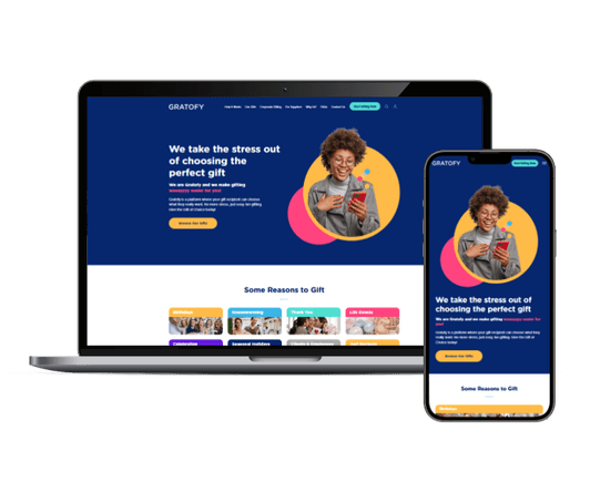 Gratofy platform screenshots