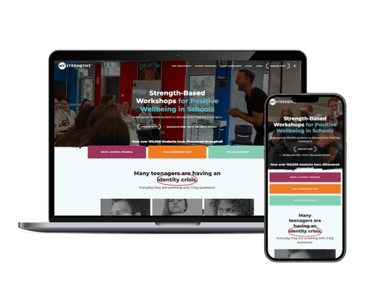MyStrengths platform screenshots